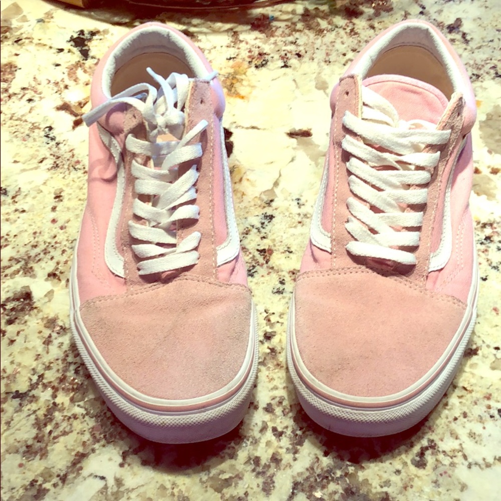 Pink Suede Old Skool Vans